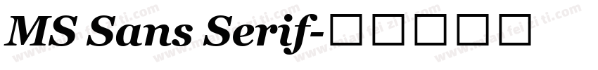 MS Sans Serif字体转换